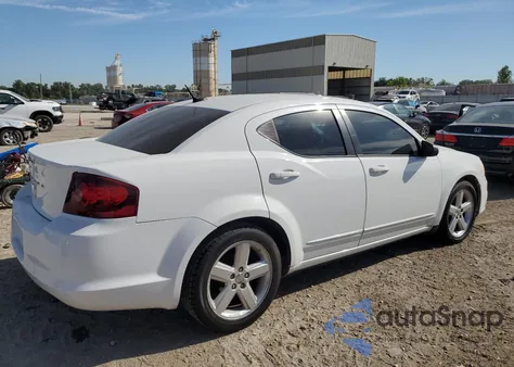 2013 Dodge Avenger Se из США, поврежденный, VIN 1C3CDZAB0DN712804